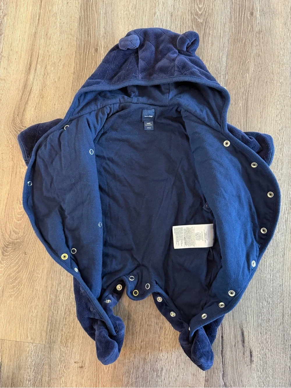 EUC Baby Gap, baby boy bunting outfit, 0-3M, Navy Blue